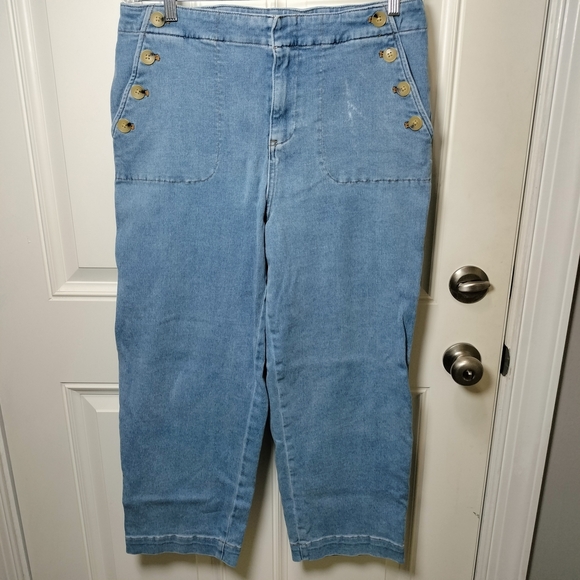 Talbots Denim - Talbots Light Blue Women's Jeans with Gold Buttons